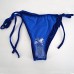 YAOSEN Women Pleuche Velvet Bikini Set Sexy Triangle Swimwear Bathing Suit Blue B07BQSVYCS